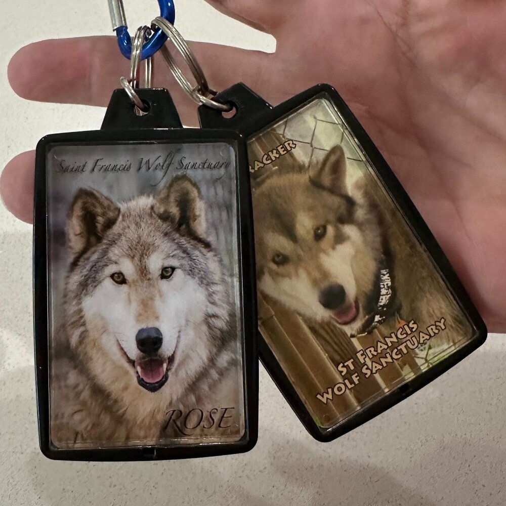 2 Key Rings from St Francis Wolf Sanctuary